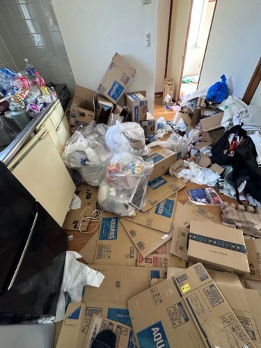 アパート退去のためのゴミ回収